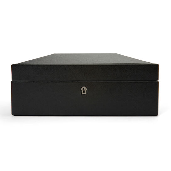 WOLF Black 8 PC Watch Box Open image number 0